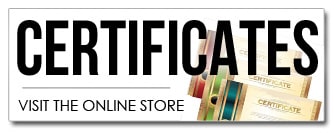 Certificates - Visit the Online Store